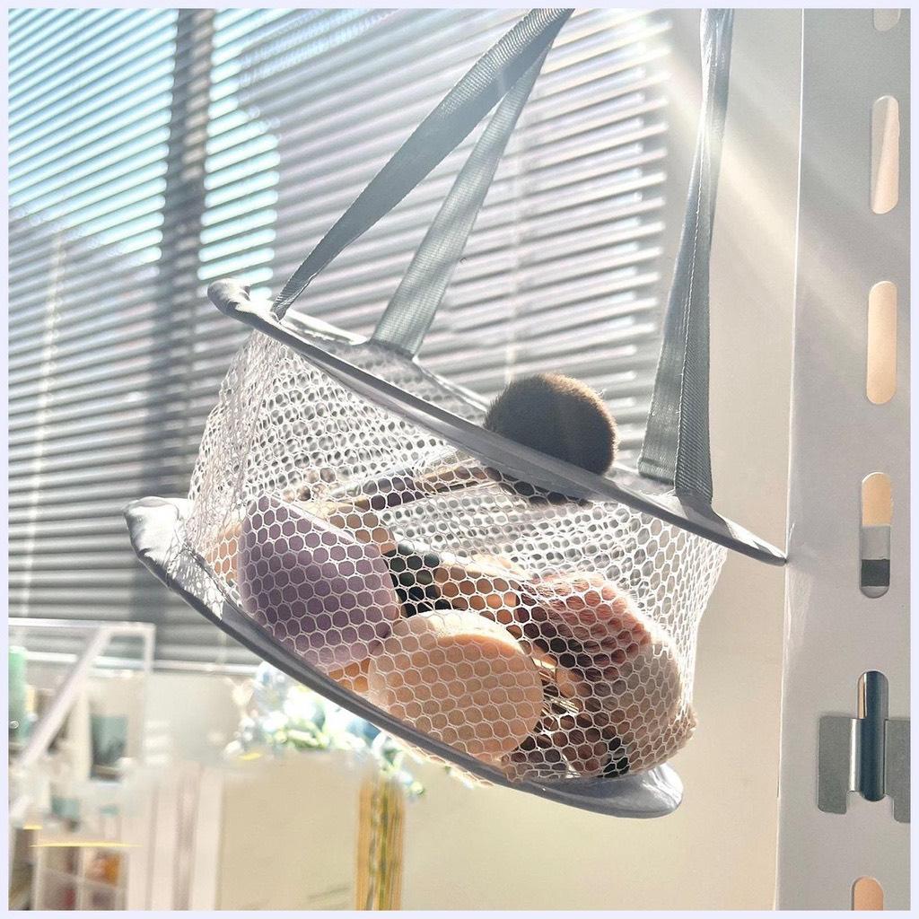 Túi lưới phơi cọ trang điểm GECOMO phơi mút, túi phơi gấp gọn có móc treo xoay - Hity Beauty