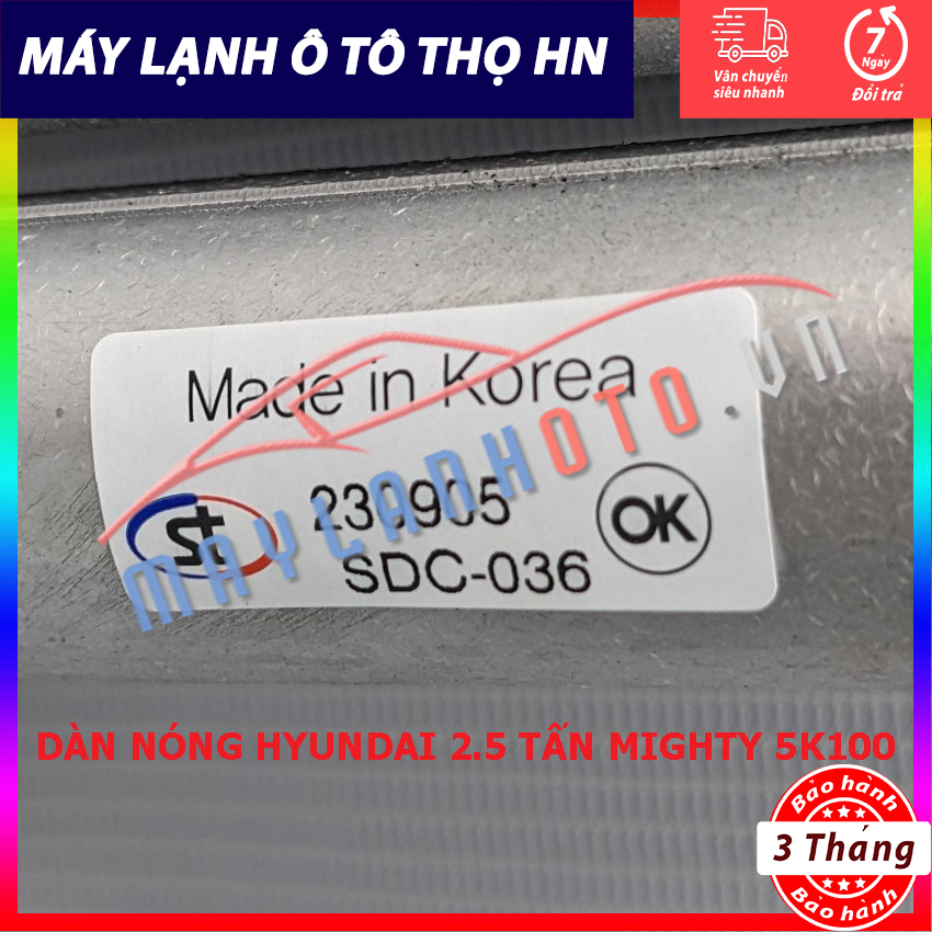 Dàn  nóng Hyundai 2,5 Tấn E-Mighty II Chính 5K100 Hàng xịn Hàn Quốc