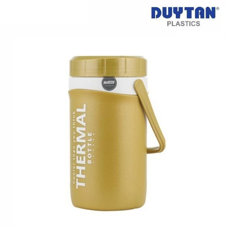 Bình giữ nhiệt 1L / 2L / 3L / 4L Matsu Duy Tân Có Vòi Có Tay Cầm chất liệu nhựa cao cấp độ bền cao màu nhũ