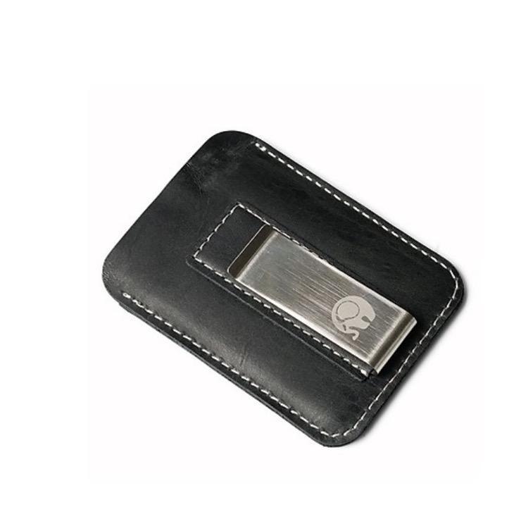 Money Clip Leather Ví Kẹp Tiền Da Thật -LHK