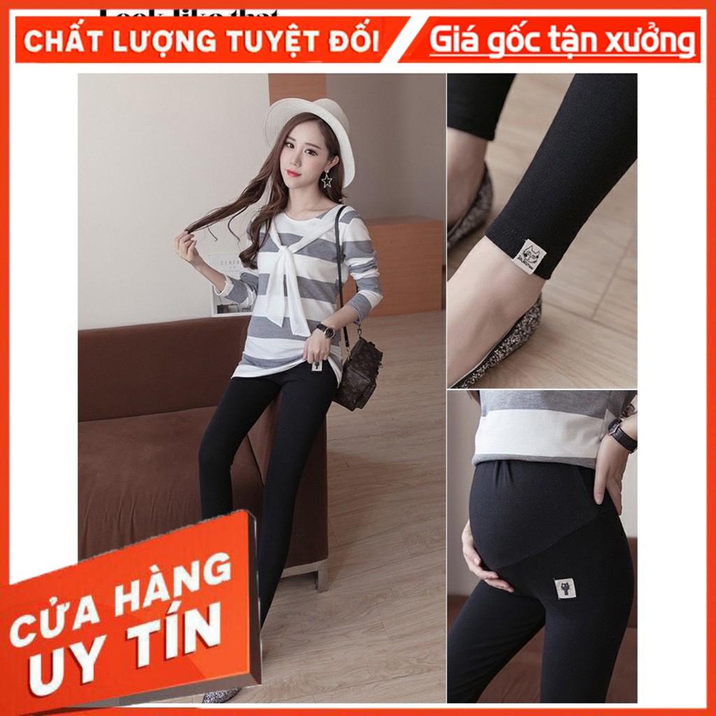 Quần Bầu Mèo Lót Lông Quần Legging Cho Mẹ Bầu Có Chun Rút Điều Chỉnh