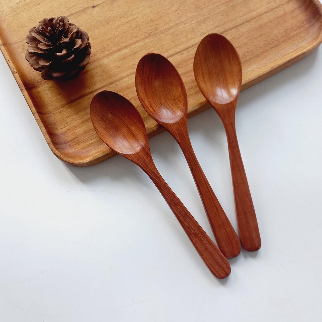 Muỗng,Thìa Gỗ Trắc Cỡ 18 cm Ăn Cơm, Soup, Chè, Chụp Ảnh Trang Trí