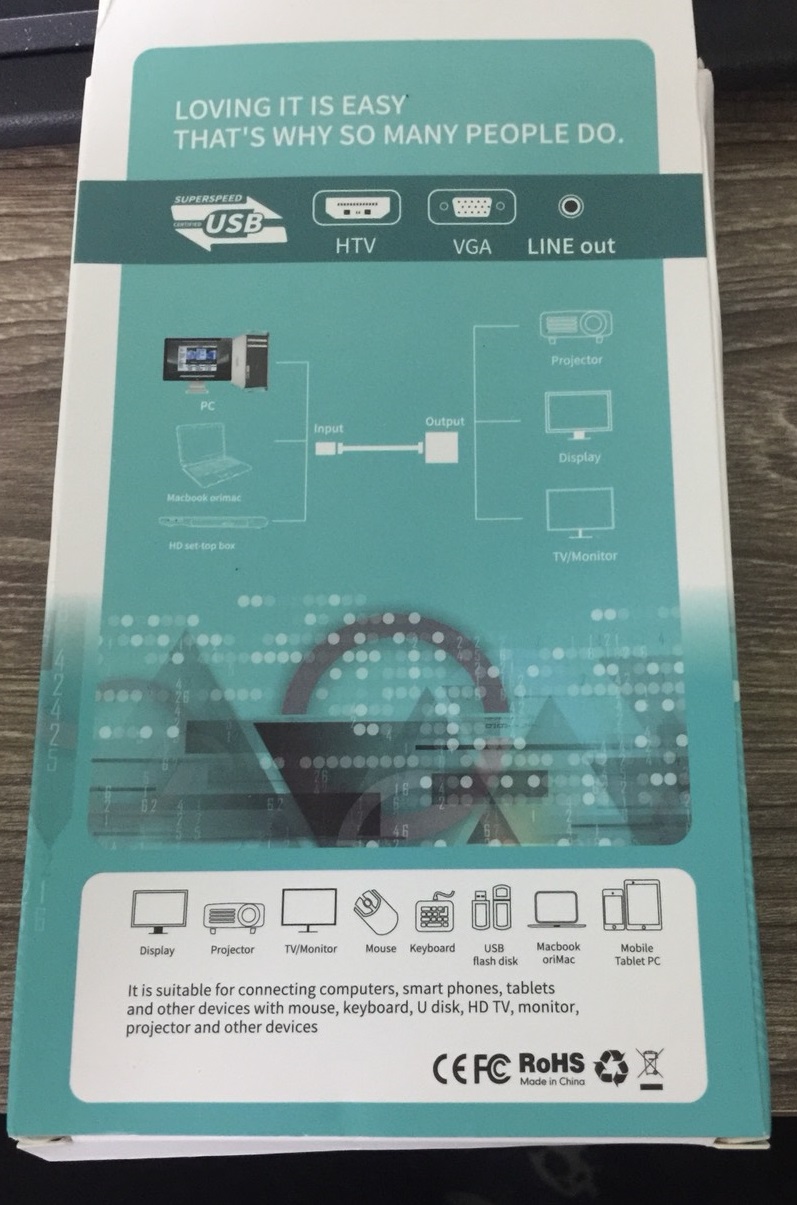 Cáp chuyển đổi vga sang hdmi có audio Sheelteck 2019