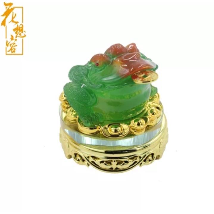 Cặp Cóc Thềm Thừ, Tỳ Hưu Phong Thủy RỒNG VIỆT, Linh Vật Chiêu Tài Đế Kính Xoay 360 Đủ Màu Sắc