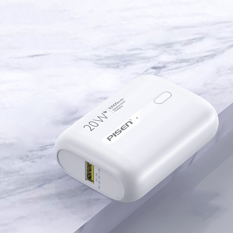 Sạc dự phòng Pisen Quick Mini QP20 10000mAh , công suất 20w, nhỏ gọn, Hàng chính hãng bảo hành 24 tháng