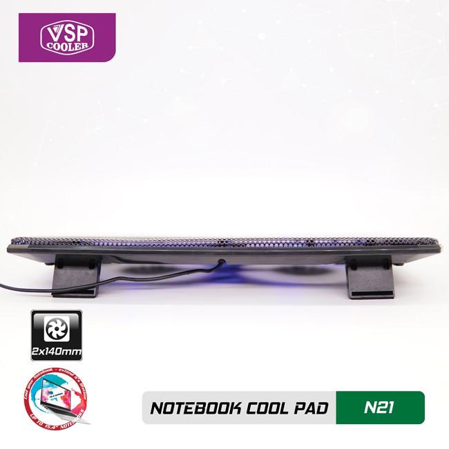 Đế Tản Nhiệt VSP Cooler N21 (2*Fan 14cm)