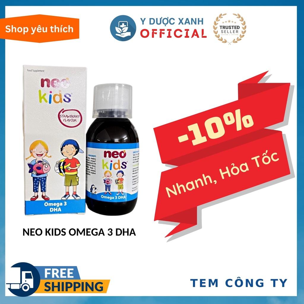 NEO KIDS OMEGA 3 DHA, 150ml, Siro hỗ trợ trí não và thị lực cho bé - Y Dược Xanh
