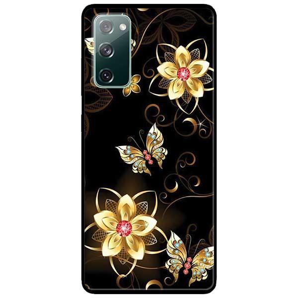 Ốp lưng dành cho Samsung A90 - Samsung S20 FE mẫu Bướm Hoa Vàng