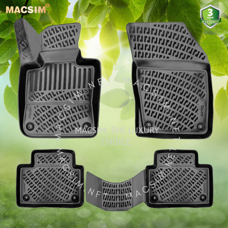 Thảm lót sàn ô tô nhựa TPU Silicon Volvo S60 2019+ Nhãn hiệu Macsim