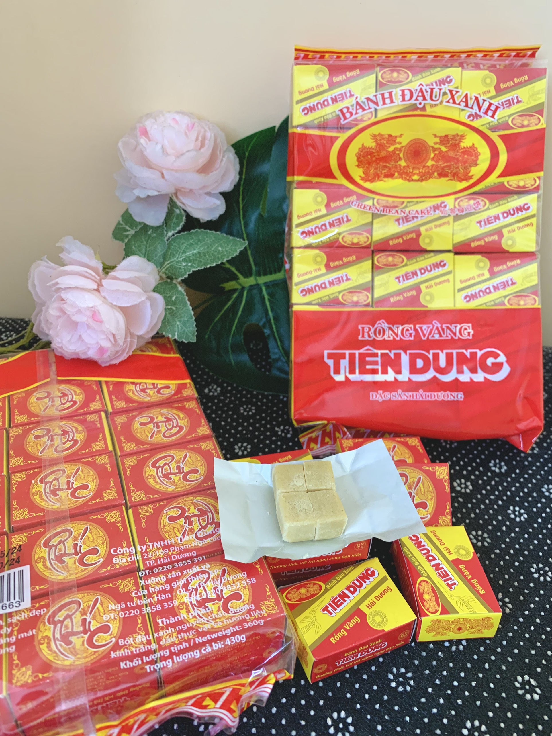 Bánh Đậu Xanh Rồng Vàng Tiên Dung 430g