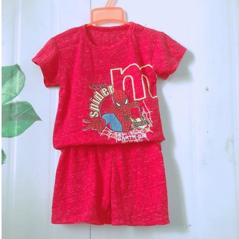 Bộ siêu nhân nhện cộc tay cho bé trai CiZi.shop