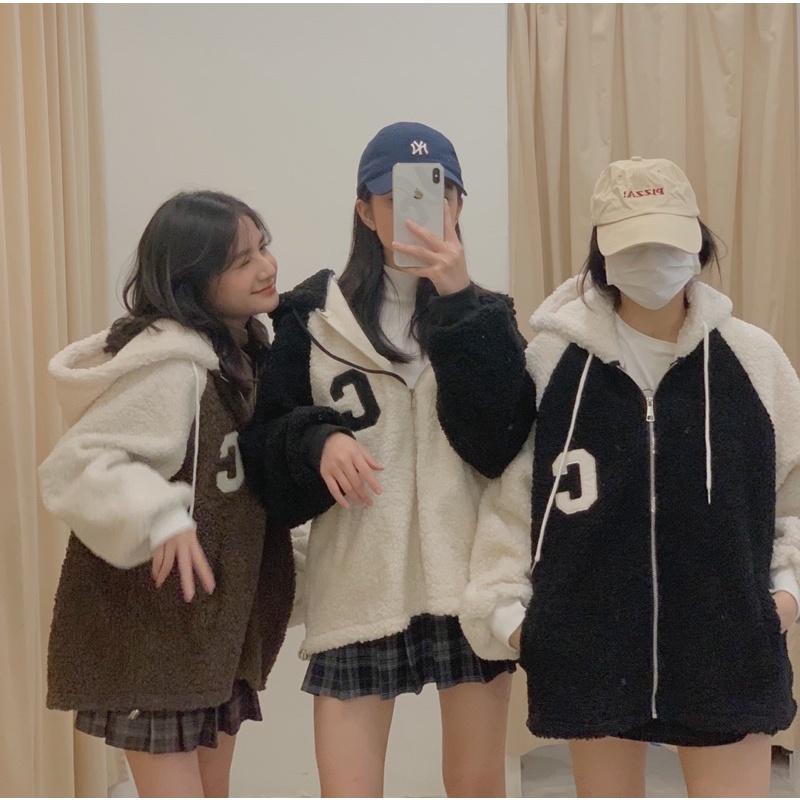 Áo khoác lông cừu chữ C JB167 LOLLIE STUDIO