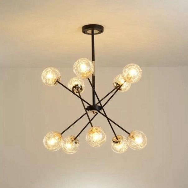 Đèn thả 10 bóng, đèn trần, đèn trang trí trần, đèn trang trí phòng khách, đèn tròn thả, đèn decor D986 DT DDT