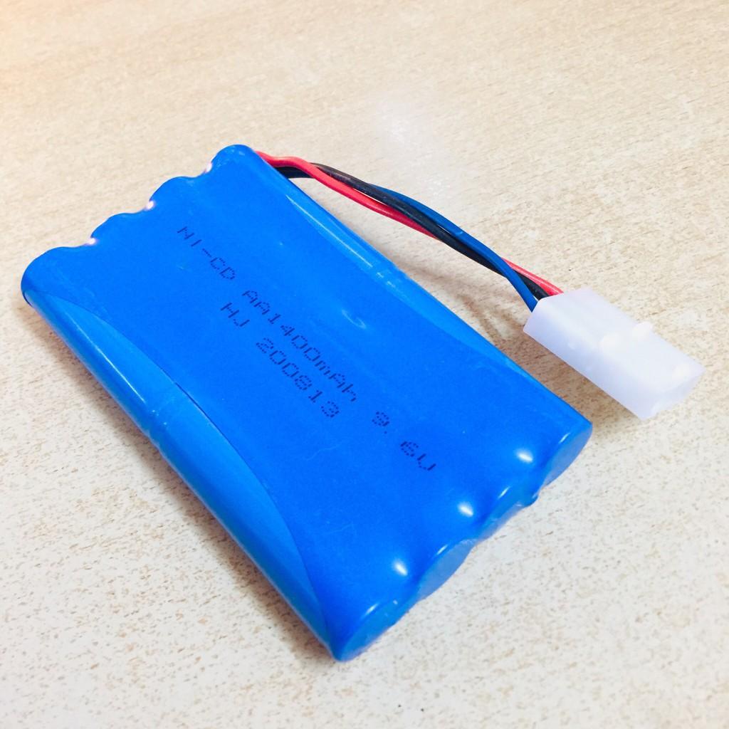 Pin sạc điện áp 9.6V dung lượng cao 1400mAh chân cắm trắng KET3P