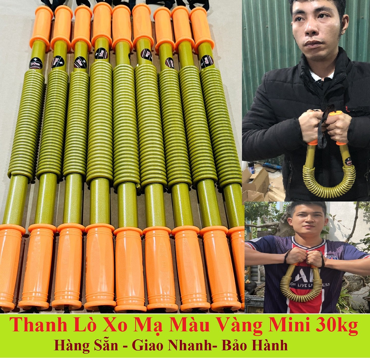 {30KG}Thanh Gậy Tập Tay(Vàng)Đàn Hồi Cao Cấp, Gậy Bẻ Tập CơTay,Vai,Ngực  30kg Tập Gym, Tập Thể Dục Tại Nhà