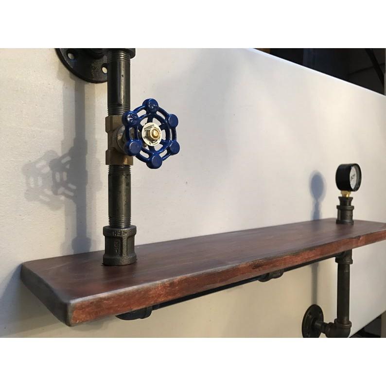 Kệ ống nước treo tường decor, kệ ống nước giá sách trang trí phòng quán cà phê