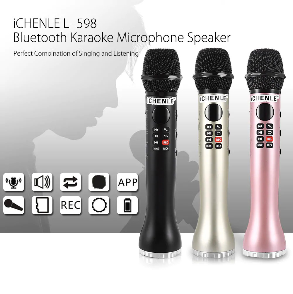 Micro Karaoke Bluetooth L-598 (Đen)