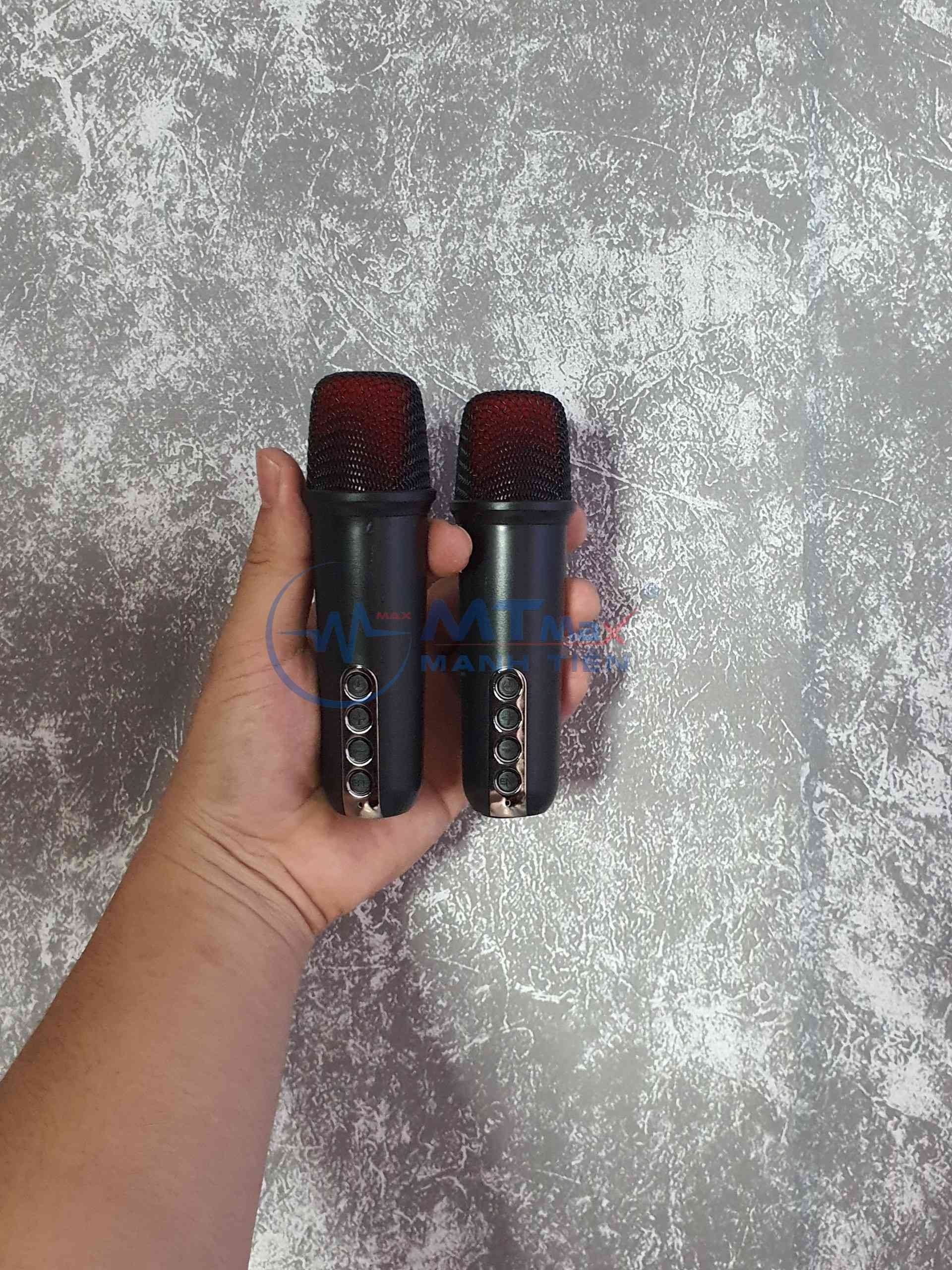 Loa Karaoke Bluetooth Y11 kèm 2 micro thiết kế độc đáo sang trọng