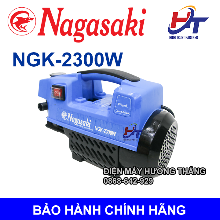 Máy xịt rửa xe máy ô tô áp lực cao bọt tuyết NAGASAKI NGK-2300 dùng gia đình giá rẻ