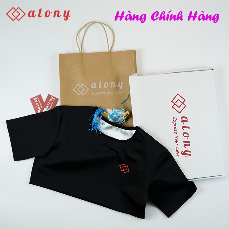 Áo Giảm Mỡ Bụng ATONY Chính Hãng Cho Nữ, Sinh Nhiệt, Đổ Mồ Hôi, Đánh Tan Mỡ Thừa, Tráng Nano Bạc Nhật Bản Hỗ Trợ Tập Gym, Fitness, Yoga