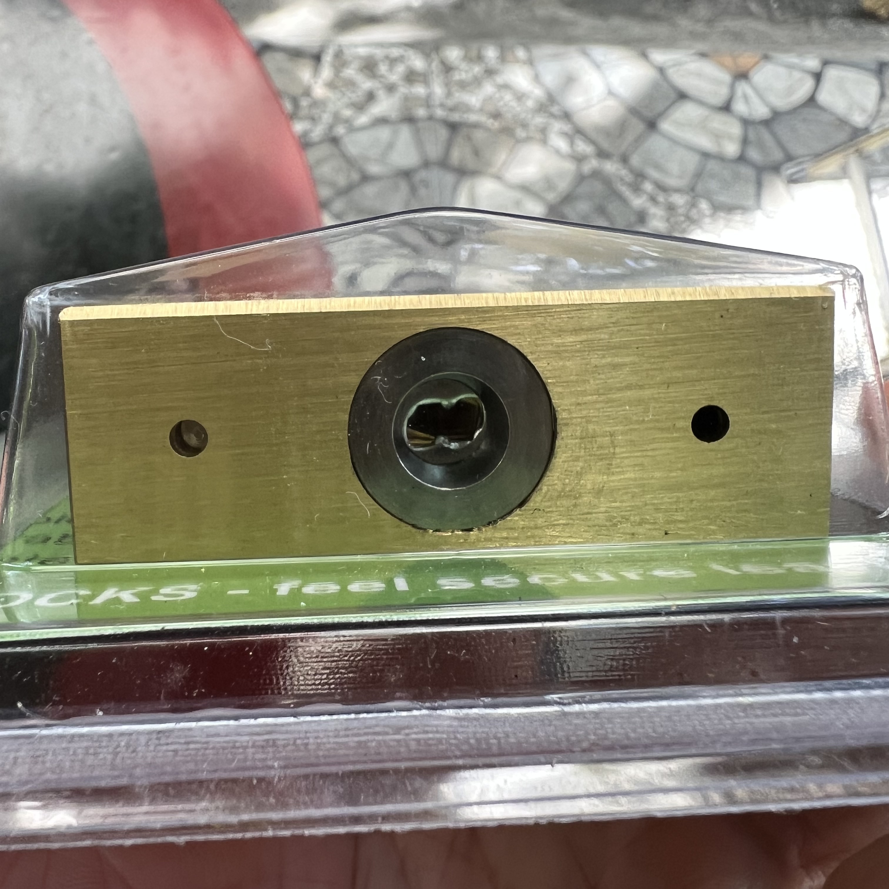 RSH60-01 Ổ khóa chống cắt vuông Real đồng thau 60mm