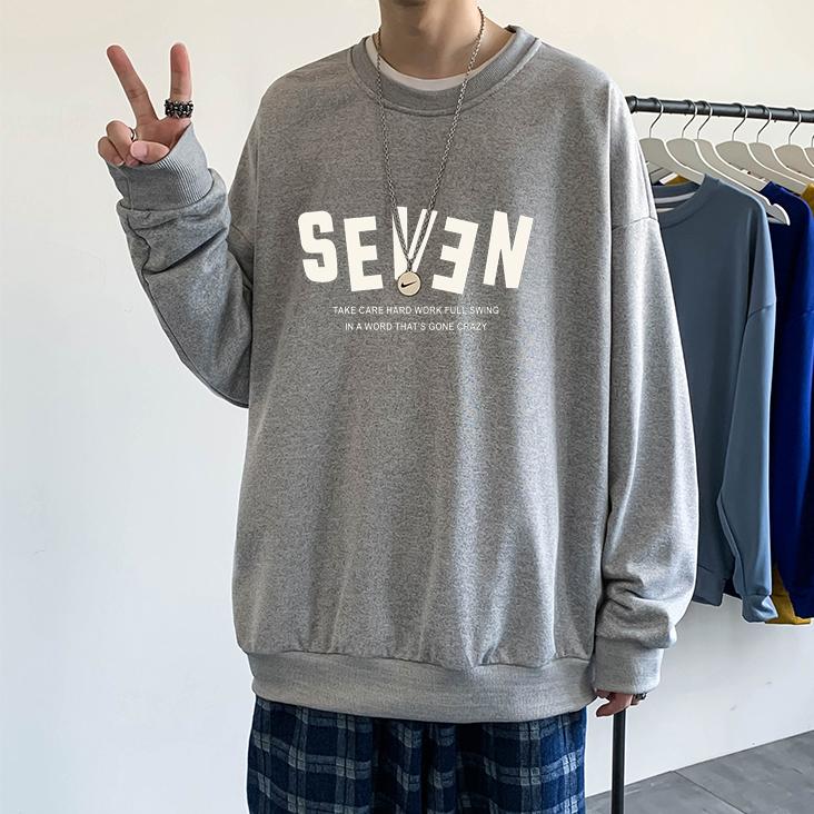 Áo Sweater Nam Nỉ Ngoại SEVEN Form Rộng dáng Oversize( unisex nam nữ đều mặc được)