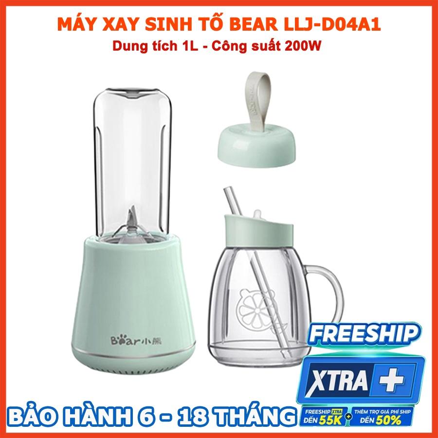 Máy xay sinh tố cầm tay Bear 2 cối xay, công suất lớn, dao 4 lưỡi thép không gỉ, Anh Lam Store - Hàng nhập khẩu