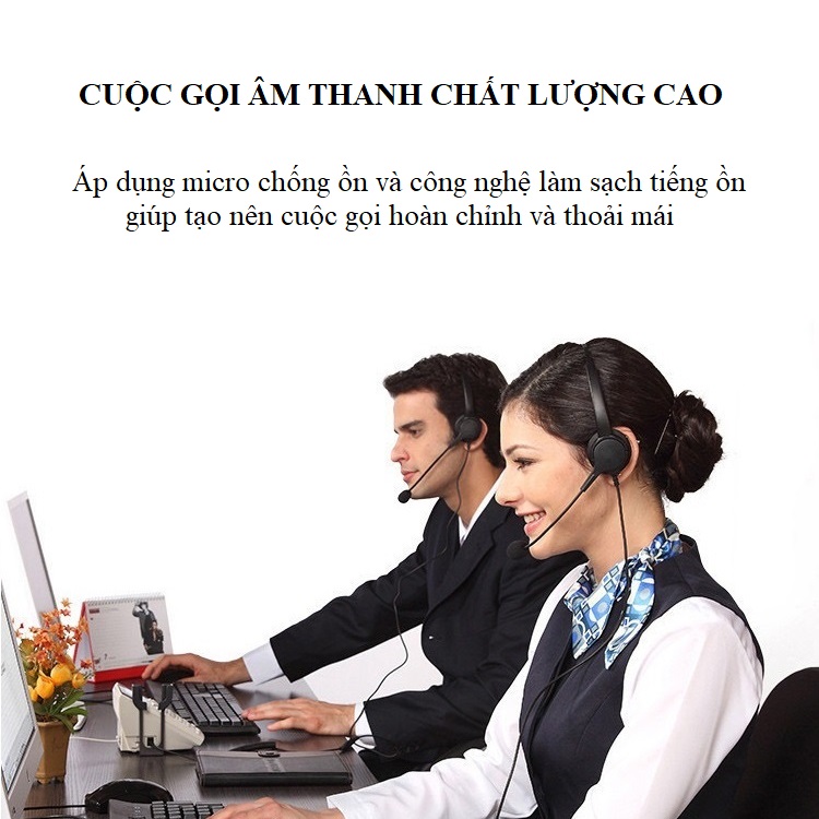 Tai Nghe Tổng Đài TD29 - Chuyên Dùng Cho Tổng Đài Viên, Có 2 Loại Jack 3.5mm &amp; RJ9 - Nút Tắt Bật Mic Linh Hoạt