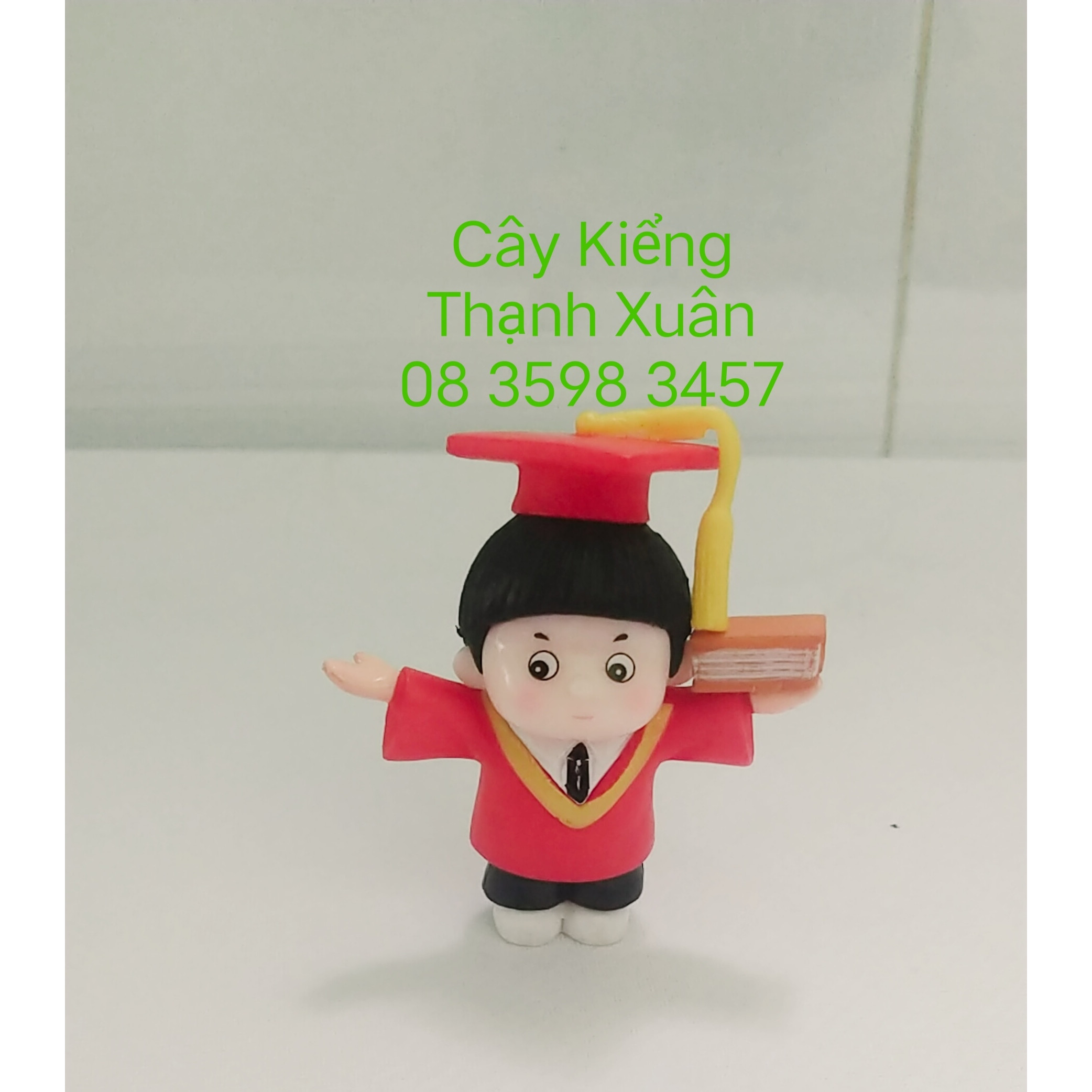 Phụ kiện trang trí tiểu cảnh cậu bé tốt nghiệp