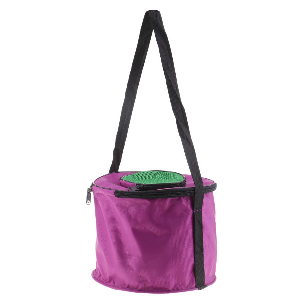 Collapsible Folding Fishing Bucket Outdoor Camping Fish Water Bucket Round S