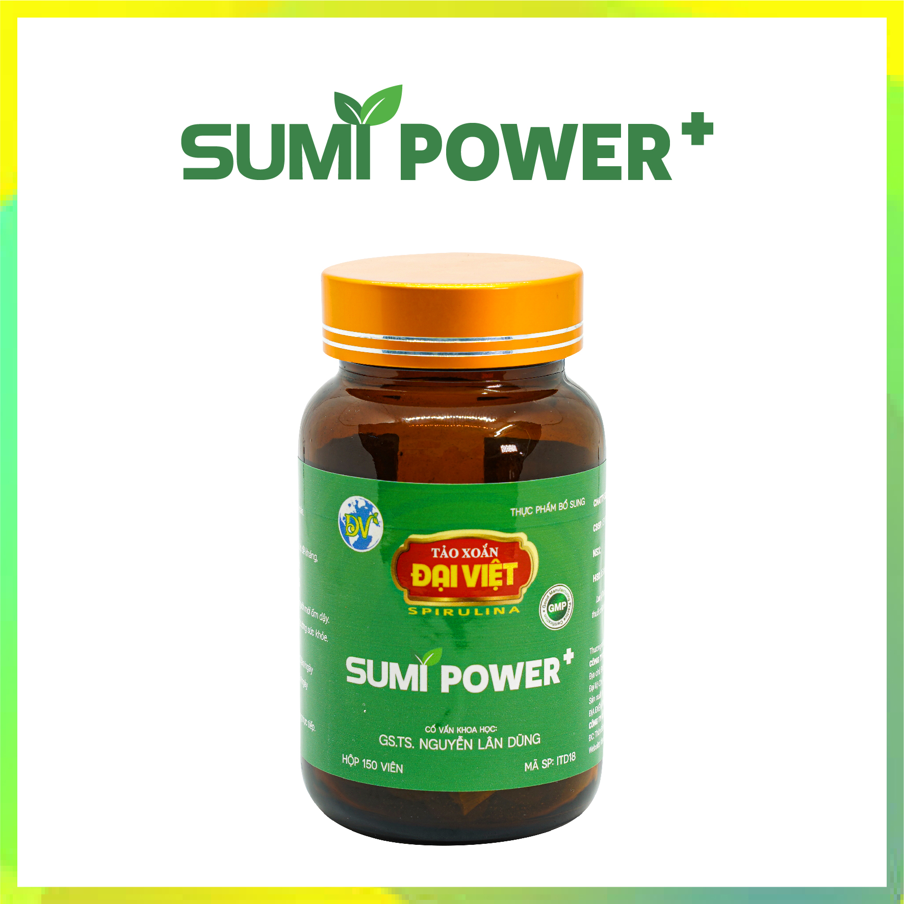 Tảo xoắn Đại Việt Sumi Power + Tảo viên Spirulina 100% tảo hỗ trợ tăng cường sức khỏe, nâng cao sức đề kháng ITD18