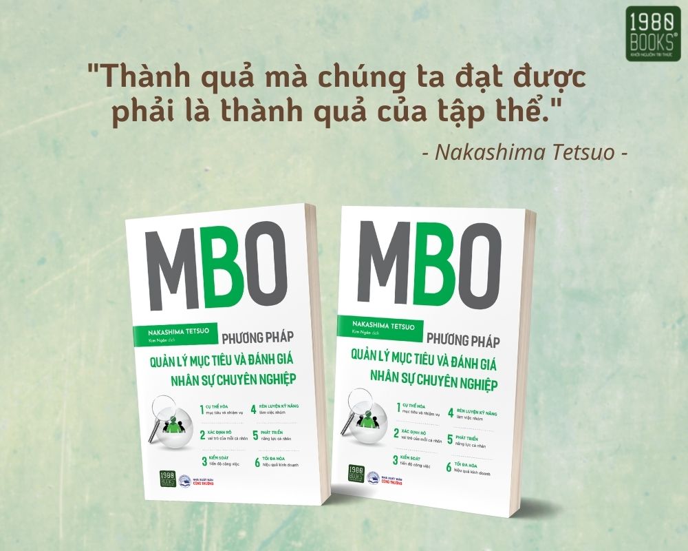 Hình ảnh Sách - MBO Phương pháp quản lý mục tiêu và đánh giá nhân sự chuyên nghiệp - 1980Books