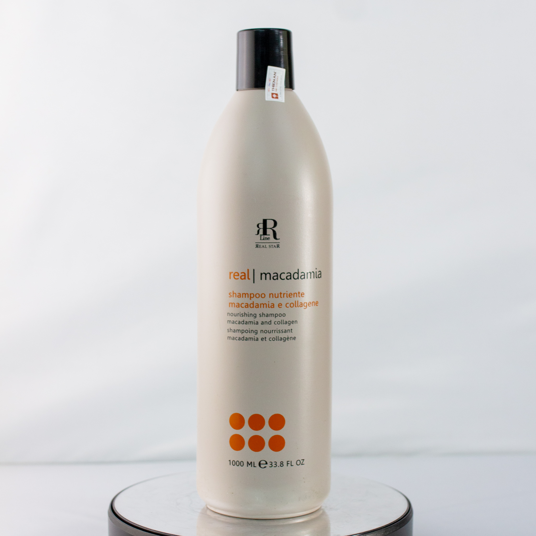 Dầu gội Ý phục hồi tóc hư tổn Rrline Macadamia Collagen Star Shampoo 1000ml