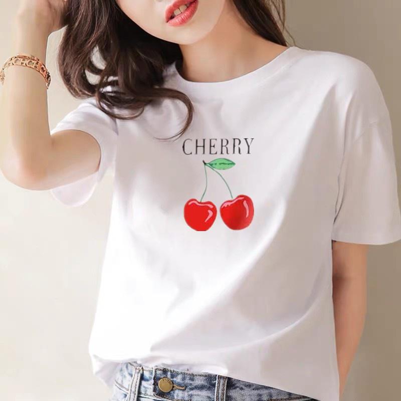 Áo Thun Nữ, Áo Ngắn Tay Siêu Dễ Thương DVGIT FASHION In Iike Đẹp Vải  Mịn Mát, Không Xù - Summer