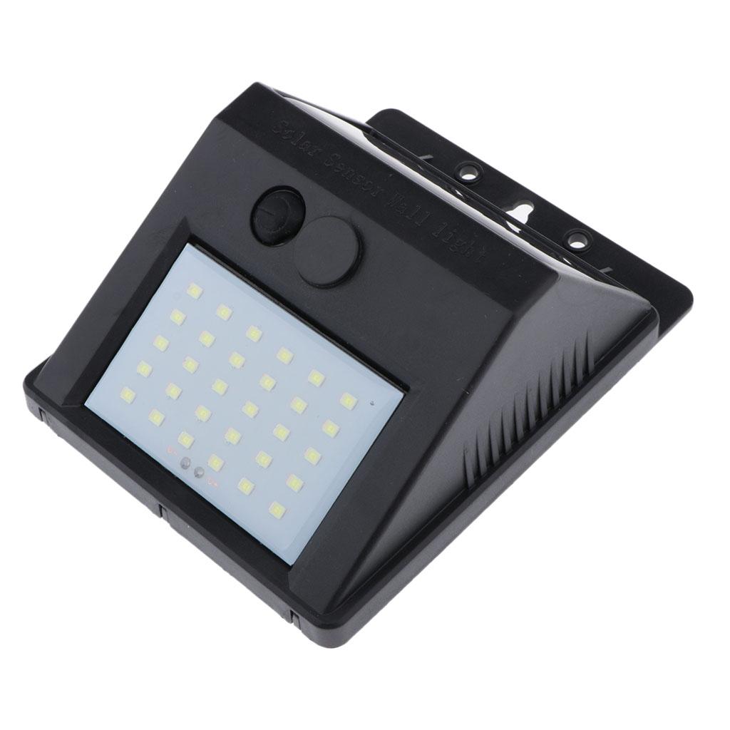 2x Solar Lights Outdoor Waterproof Solar Wall Lamp for Garden Pathway 30 LED