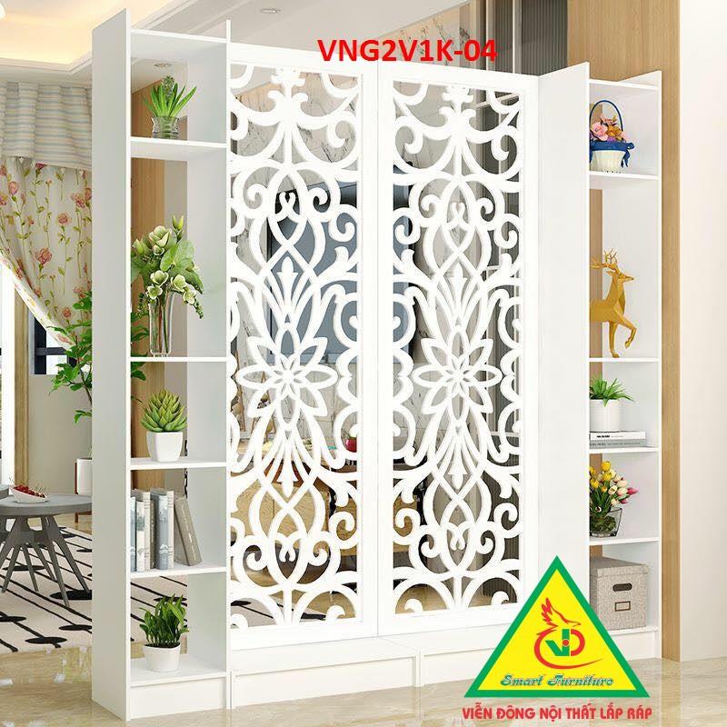 VÁCH NGĂN ĐÔI KẾT HỢP KỆ VNG2V2K-002