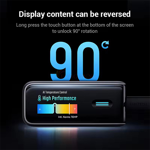 Cốc sạc Cuktech 10 GaN Ultra 1USB 3Type-C 120W AD1204U - Hàng chính hãng