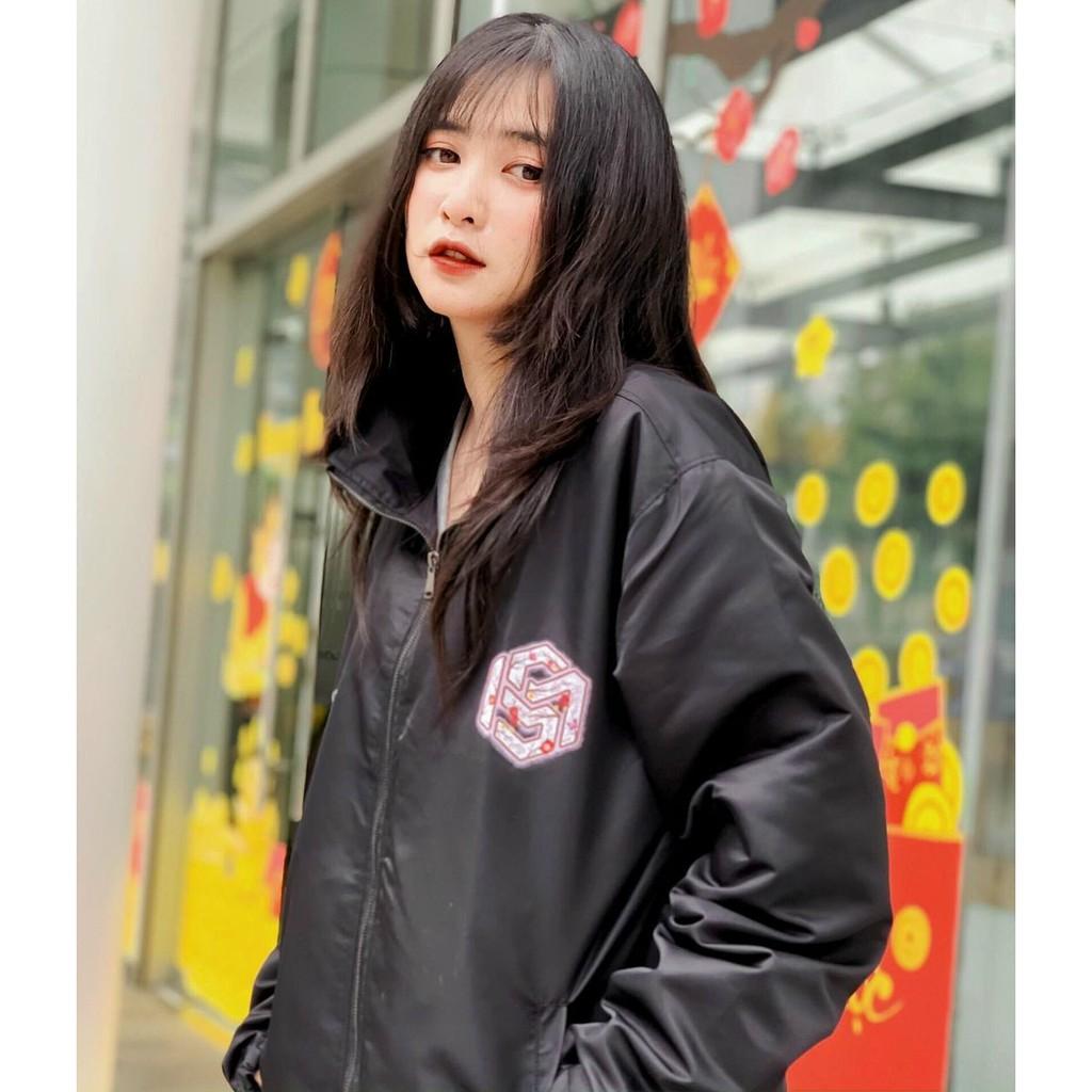 Áo Khoác Dù Nam Nữ Unisex - Áo Khoác Jacket Bombers PEACE Có Form Rộng XL - LP.STORE ( kèm ảnh thật )