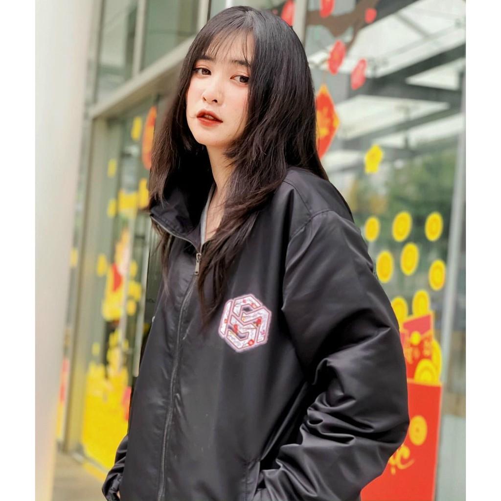 Áo Khoác Dù Nam Nữ Unisex - Áo Khoác Jacket Bombers PEACE Có Form Rộng XL - LP.STORE ( kèm ảnh thật )