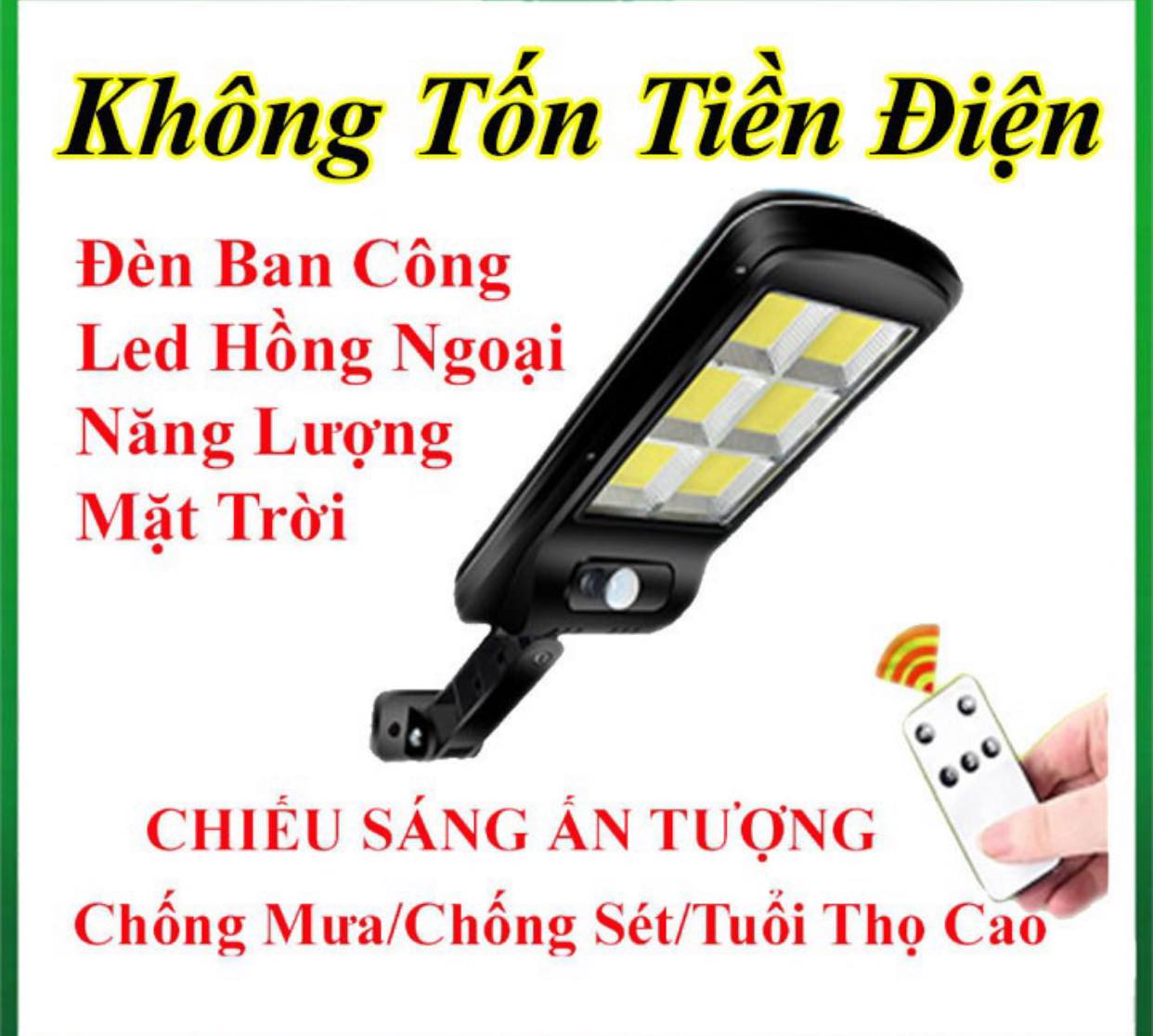 Bộ đèn led đường năng lượng mặt trời tích hợp ngoài trời cảm ứng năng lượng mặt trời Solar Light