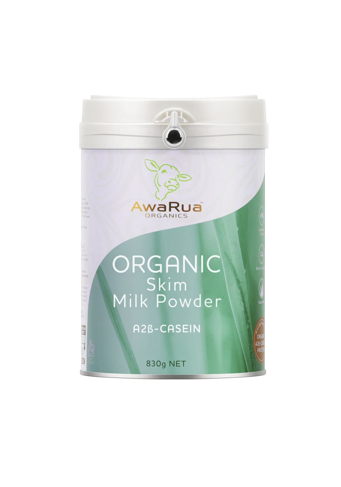 Sữa AwaRua A2 Organic tách kem New Zealand hộp 850g