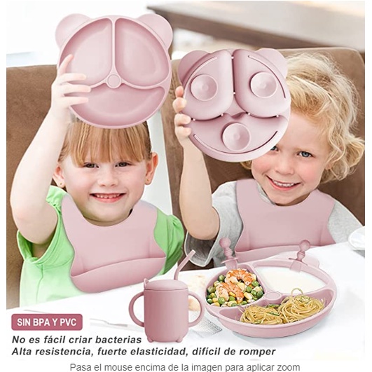 Bộ Set 6 Dụng Cụ Ăn Dặm cho Bé Mama Bear Silicon Cao Cấp Tiêu Chuẩn Châu Âu BPA FREE