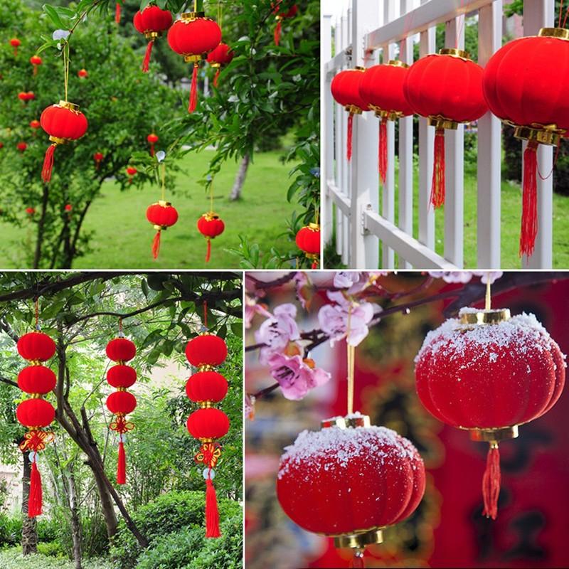 Set 30 lồng đèn nhỏ treo trang trí năm mới