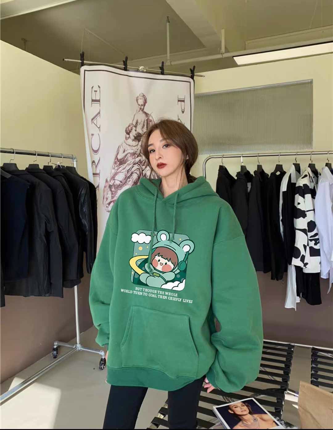 Áo Hoodie PHI HÀNH GIA Form Rộng Nỉ Bông Dáng Oversize Nam Nữ Unisex