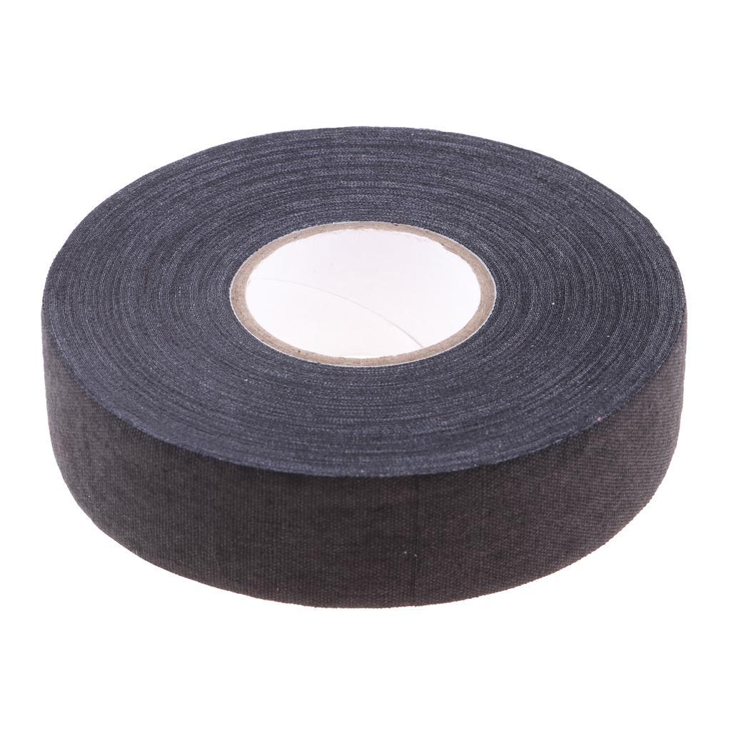 1 Waterproof Adhesive Ice Hockey Cloth Tape Stick Handle Grip Black