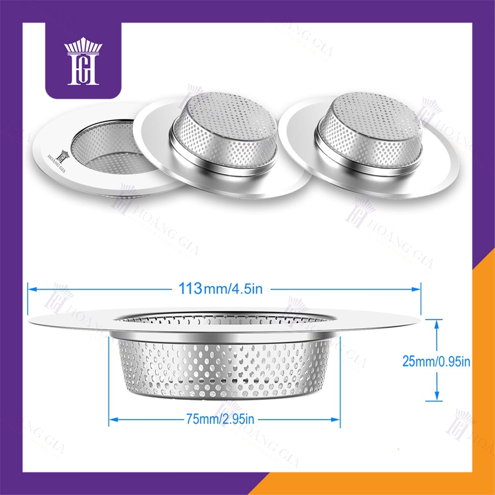 Chặn Tóc Inox Nhà Tắm Buồng Tắm Hoàng Gia - Hàng Chính Hãng Chất Lượng Cao