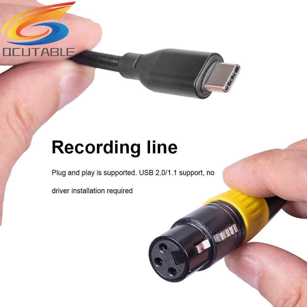 Cáp ChuyểN ĐổI Âm Thanh Micro LoạI C USB 2.0 Sang XLR 3 Pin