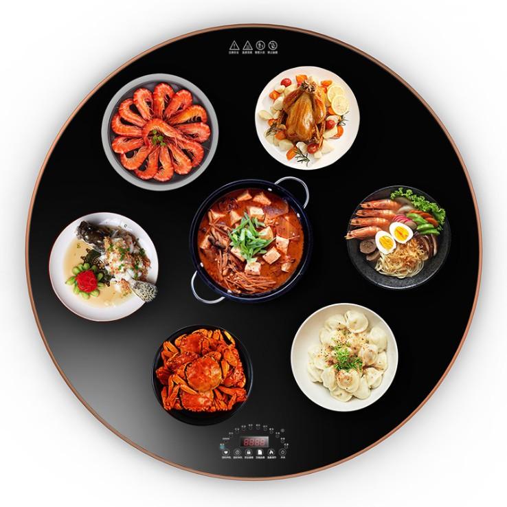 Mâm điện tử Tròn xoay Đài Loan giữ nóng thức ăn