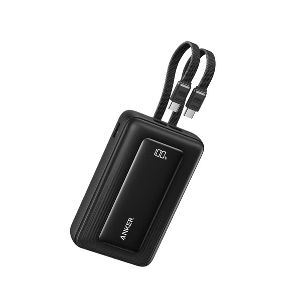 Pin Sạc Dự Phòng Anker Zolo A110M 20.000mAh 45W Kèm 2 Cáp USB-C Tích Hợp - Hàng Chính Hãng