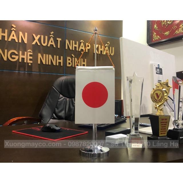 Cờ để bàn Nhật Bản đế đơn inox